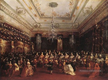 Ladies Concert à la Philharmonie de l’école vénitienne Francesco Guardi Peinture à l'huile